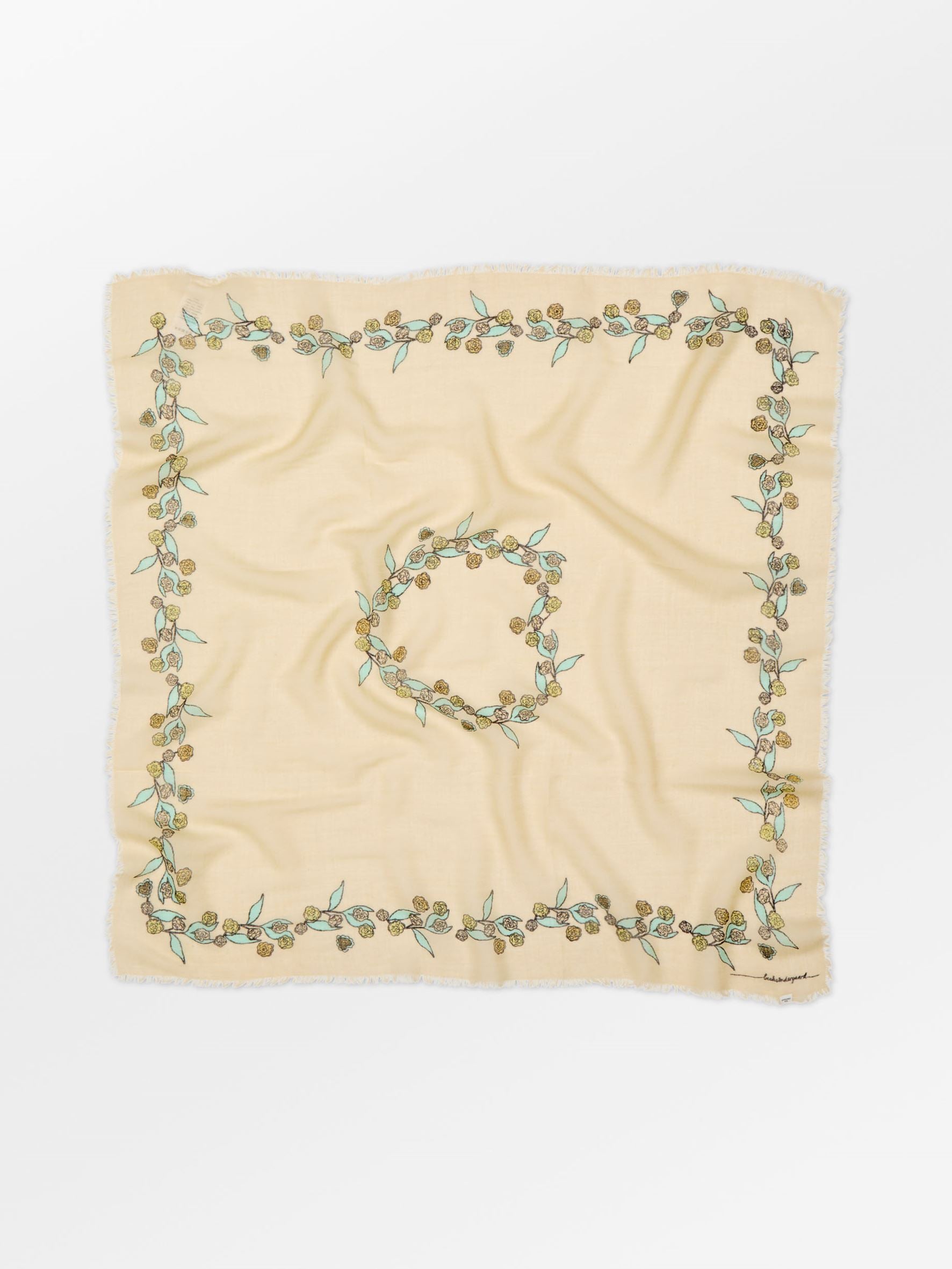 Becksöndergaard, Carna Woo Scarf - Birch White, scarves, archive, scarves, archive, mid season sale, mid season sale, scarves, scarves, scarves, black week, black week