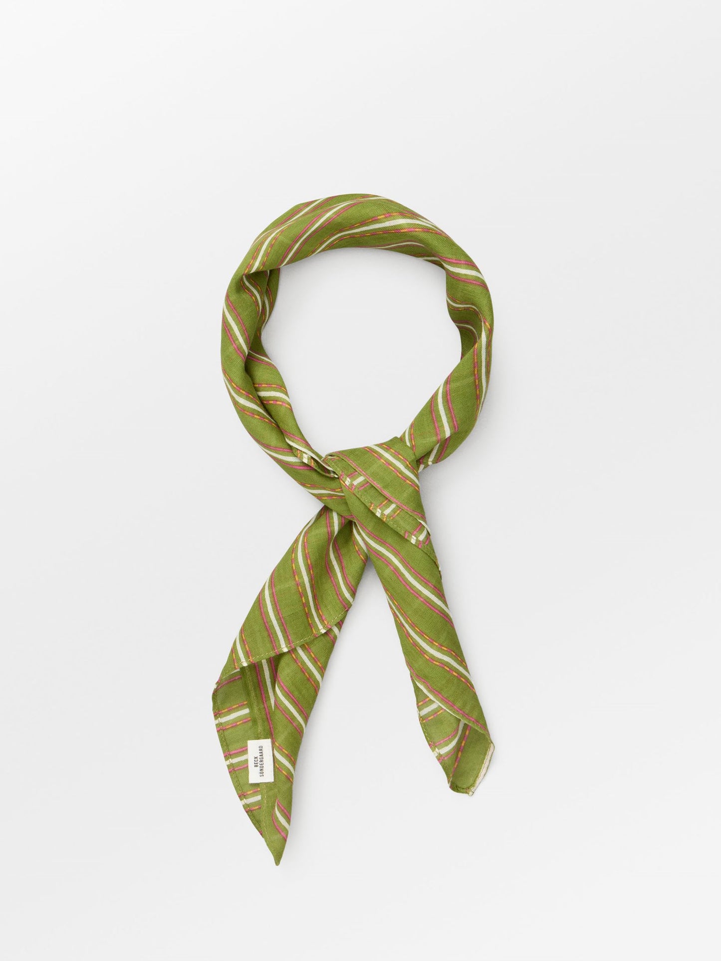 Becksöndergaard, Linoa Cotta Scarf - Grasshopper Green, scarves, sale, sale, scarves