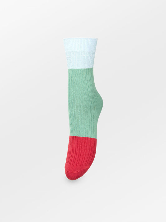 Becksöndergaard, Colourblock Bam Sock - Iceberg Green, socks, archive, archive, socks, black week, black week