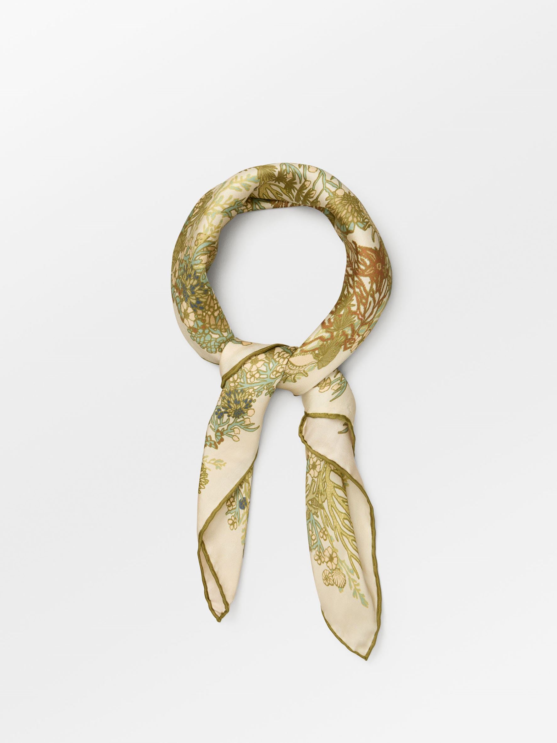 Becksöndergaard, Corallo Sia Scarf - Green Moss, scarves, scarves, scarves