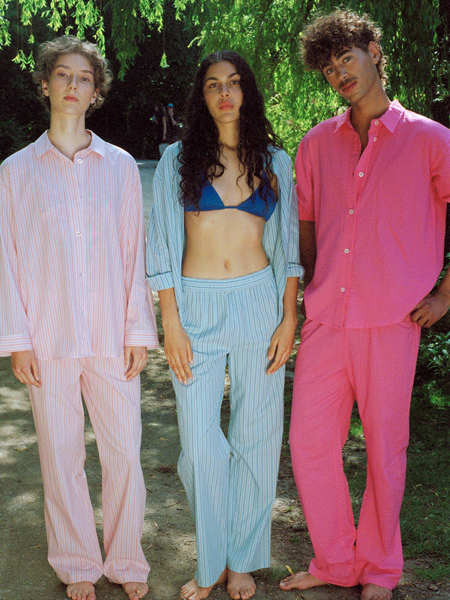 Stripel Pyjamas Set - Blue Sky Clothing   BeckSöndergaard.no
