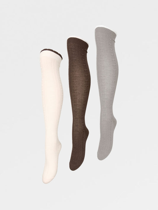 Scallop Knee Sock 3 Pack Socks BeckSöndergaard.no