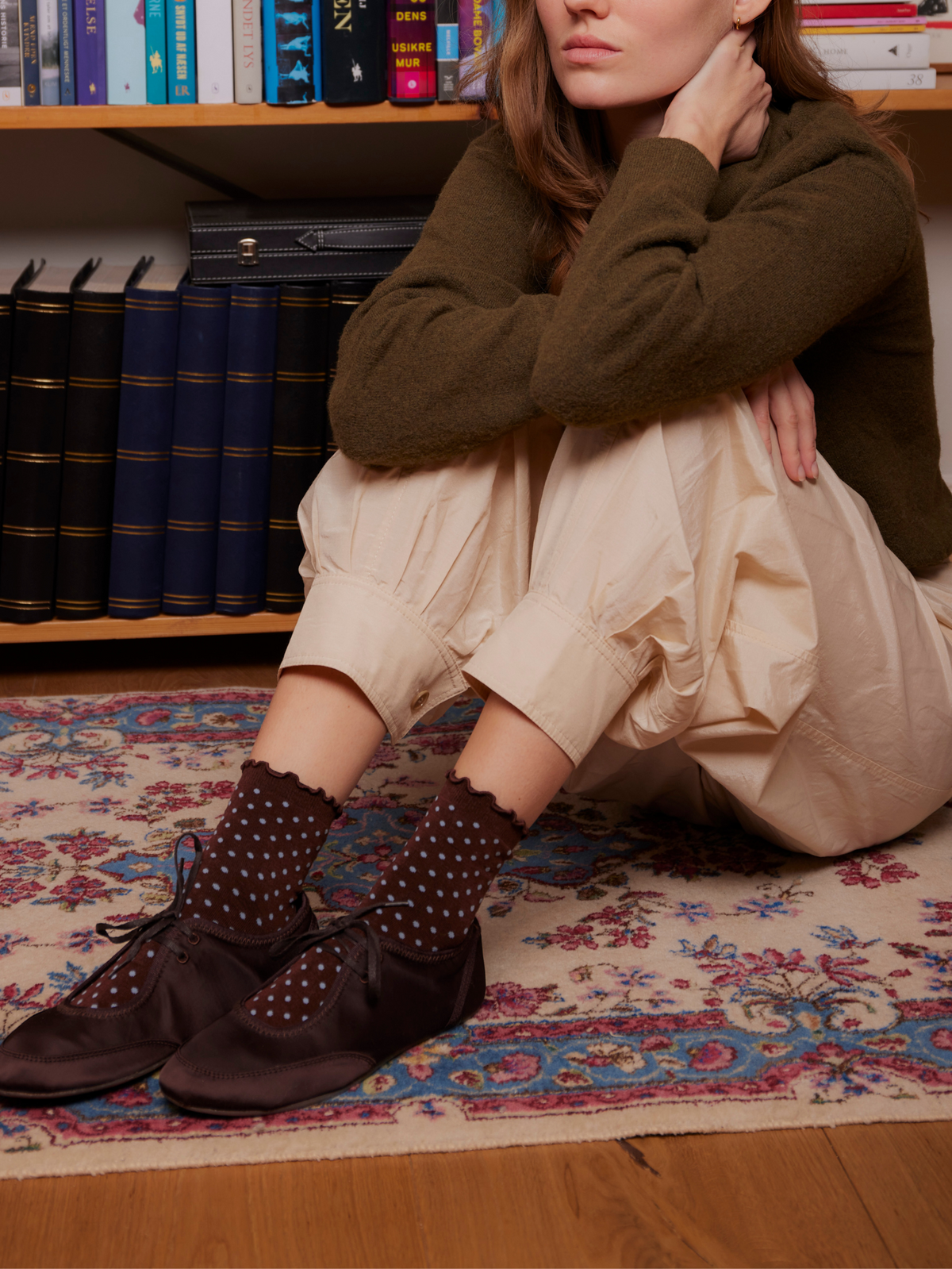 Dotted Frilla Short Sock Socks BeckSöndergaard.no