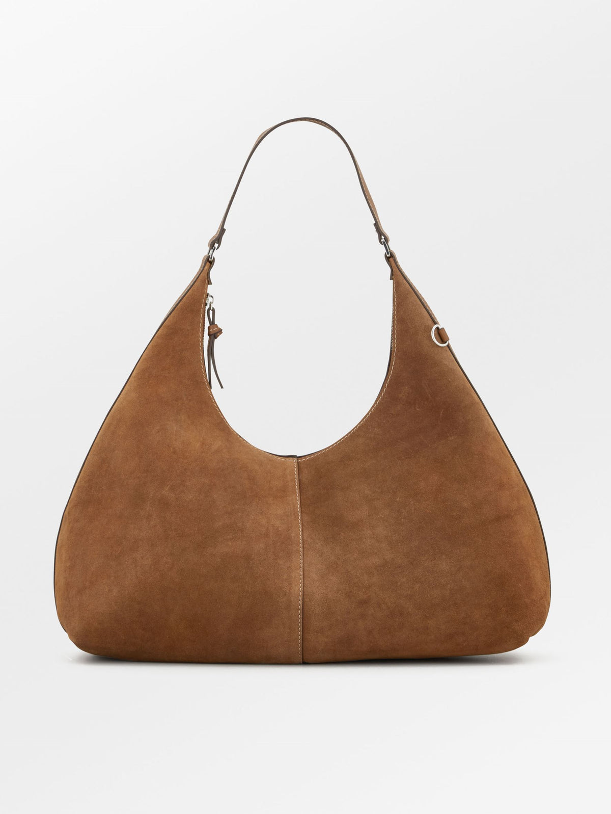 Becksöndergaard, Suede Shae Zip Bag - Cognac Brown, onesize