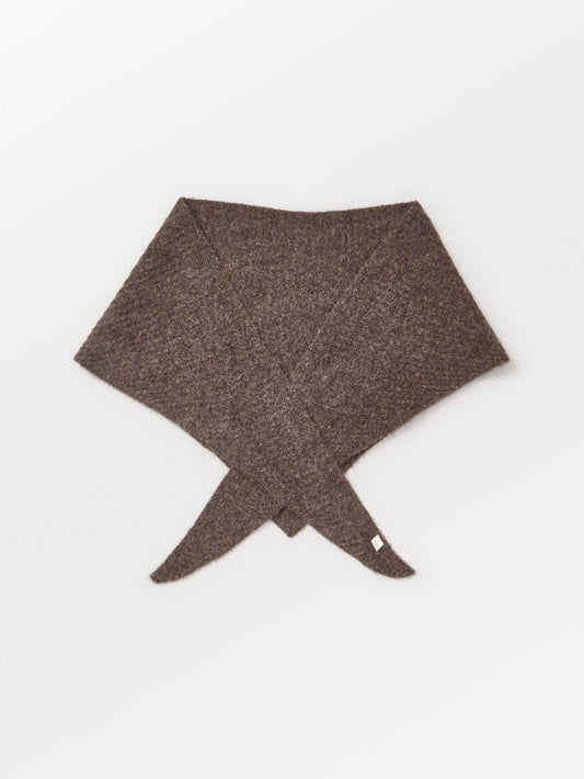 Becksöndergaard, Alpaca-Wool Triangle Scarf - Hot Fudge Brown, scarves, scarves, winter accessories, winter accessories, scarves, scarves