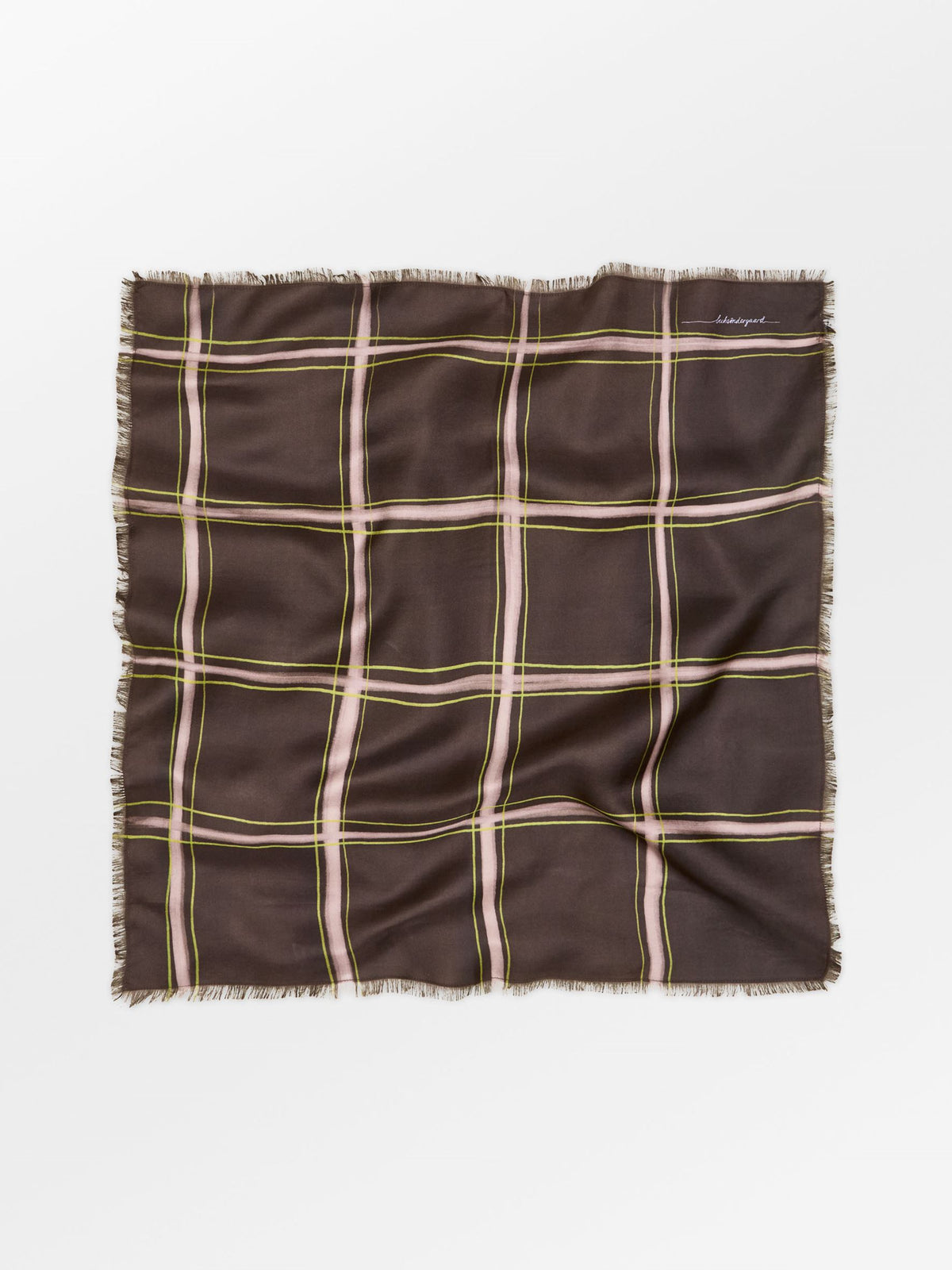 Becksöndergaard, Painted Gridwyn Sia Scarf - Hot Fudge Brown, onesize