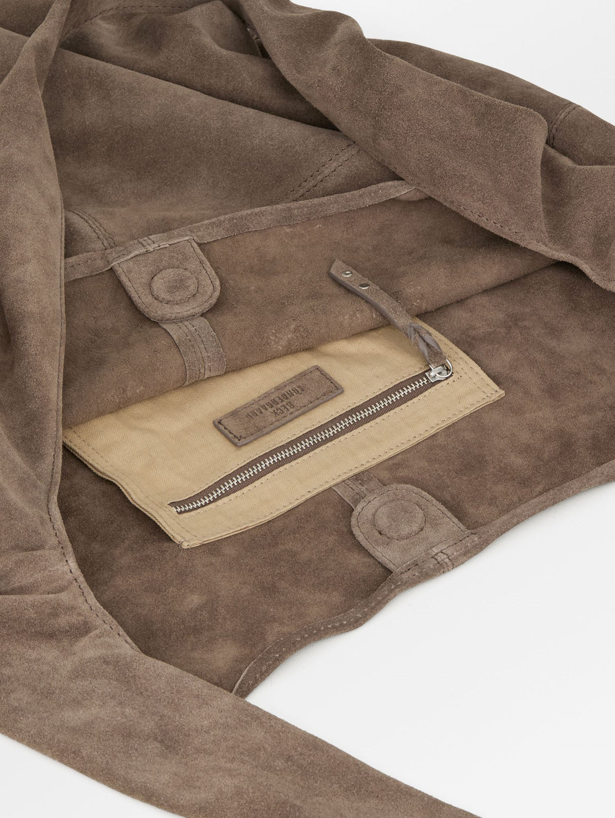 Suede Dalliea Shopper Bag - Light Brown OneSize BeckSöndergaard.no