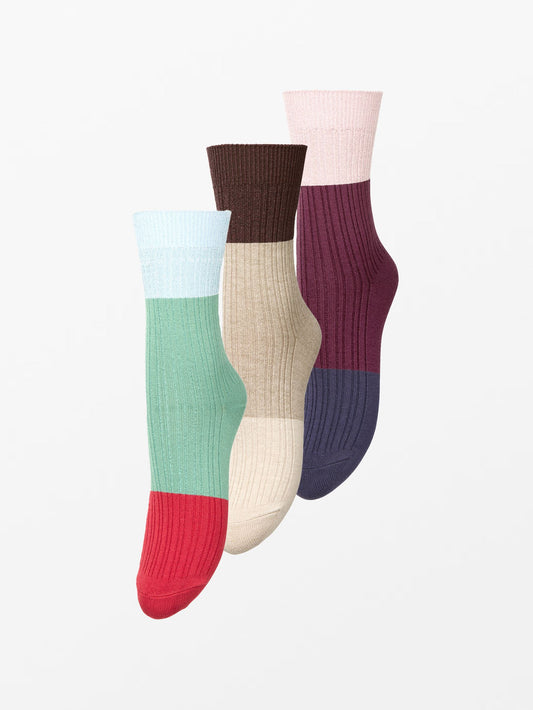 Colourblock Bam Sock 3 Pack Socks BeckSöndergaard.no