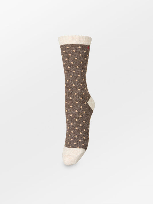Dotted Wola Sock OneSize BeckSöndergaard.no