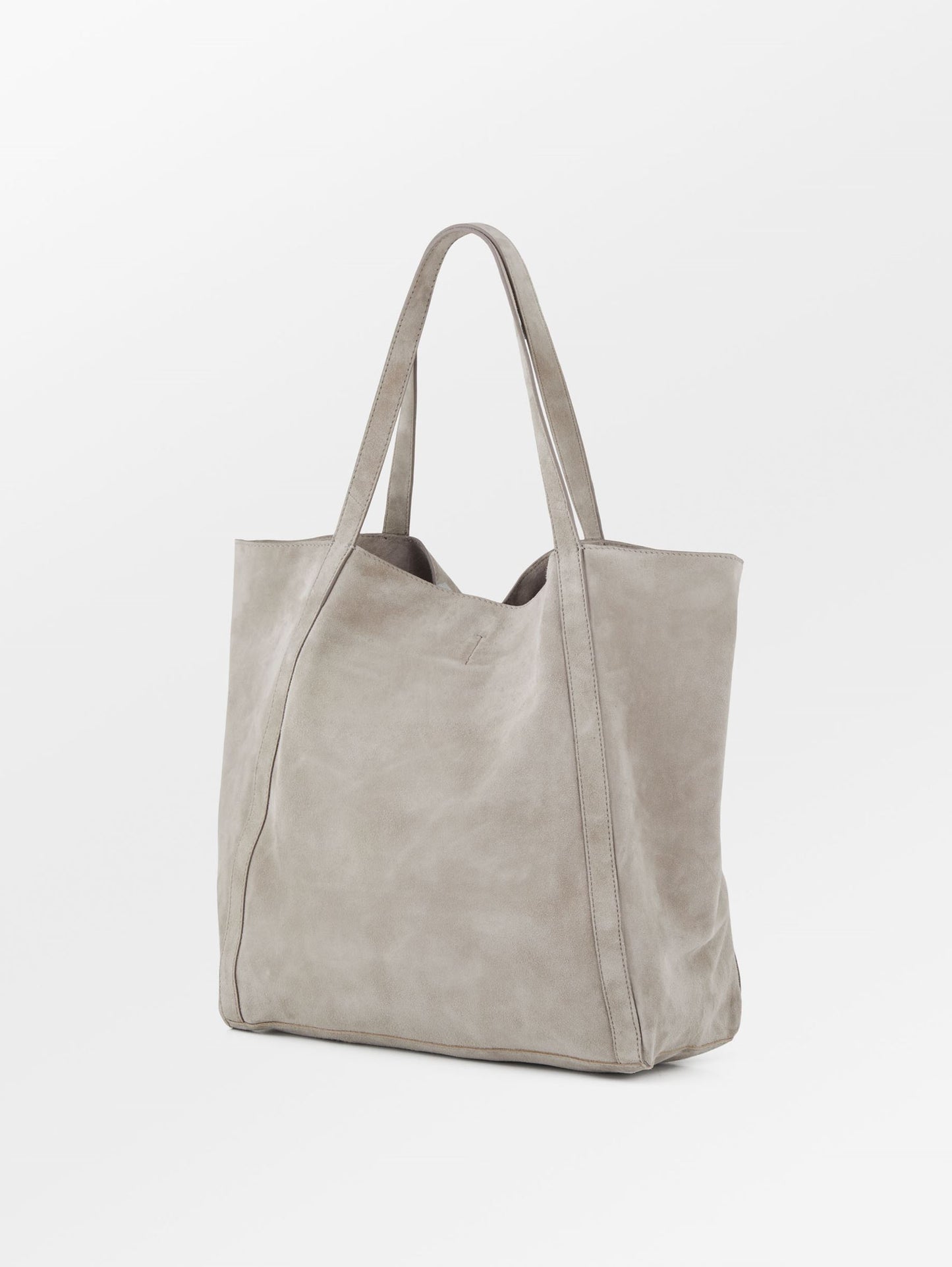 Suede Eden Shopper Bag - Gray OneSize BeckSöndergaard.no