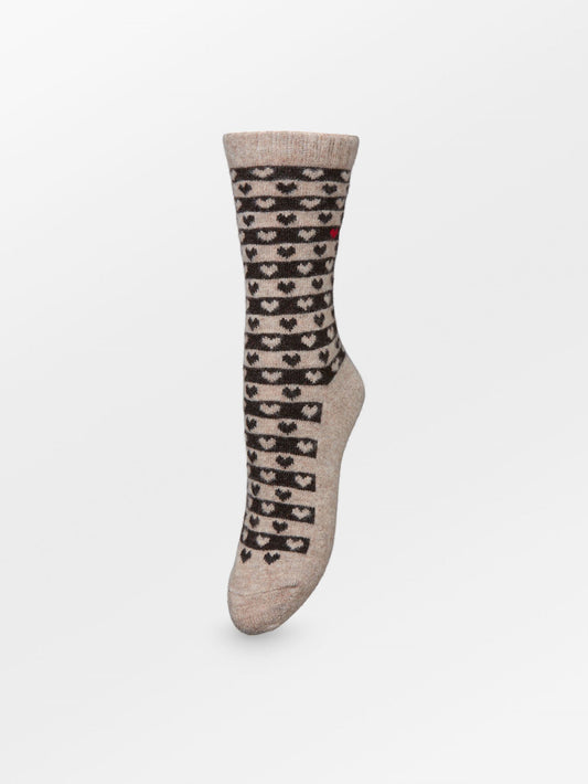Heart Wola Sock OneSize BeckSöndergaard.no