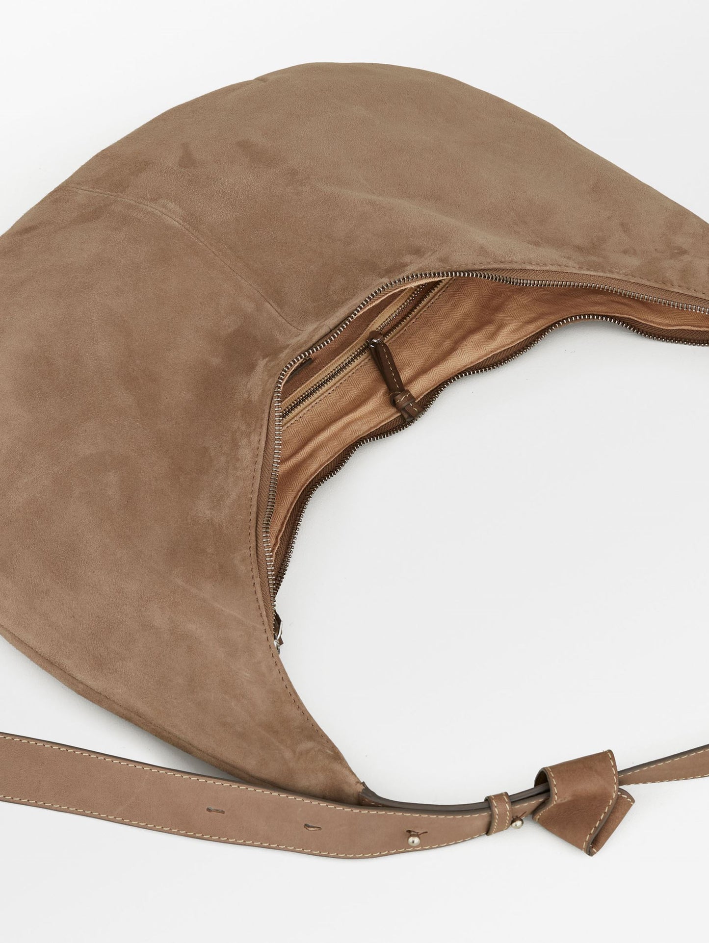 Suede Lona Crossbody Bag - Grey OneSize BeckSöndergaard.no
