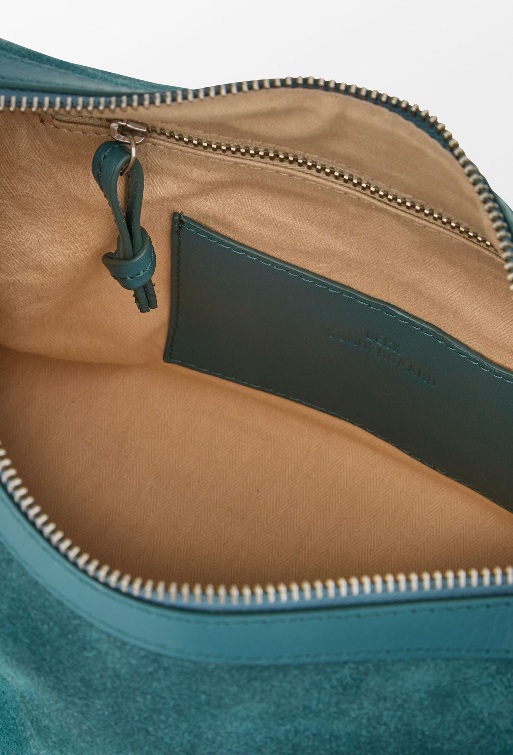 Becksöndergaard, Suede Ginni Medium Bag - Mediteal Green, bags, bags, bags, bags