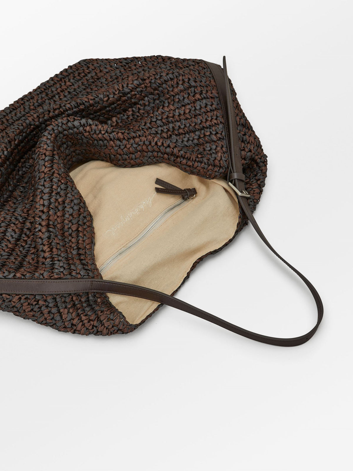 Becksöndergaard, Paper Straw Leah Bag - Chocolate Torte, onesize