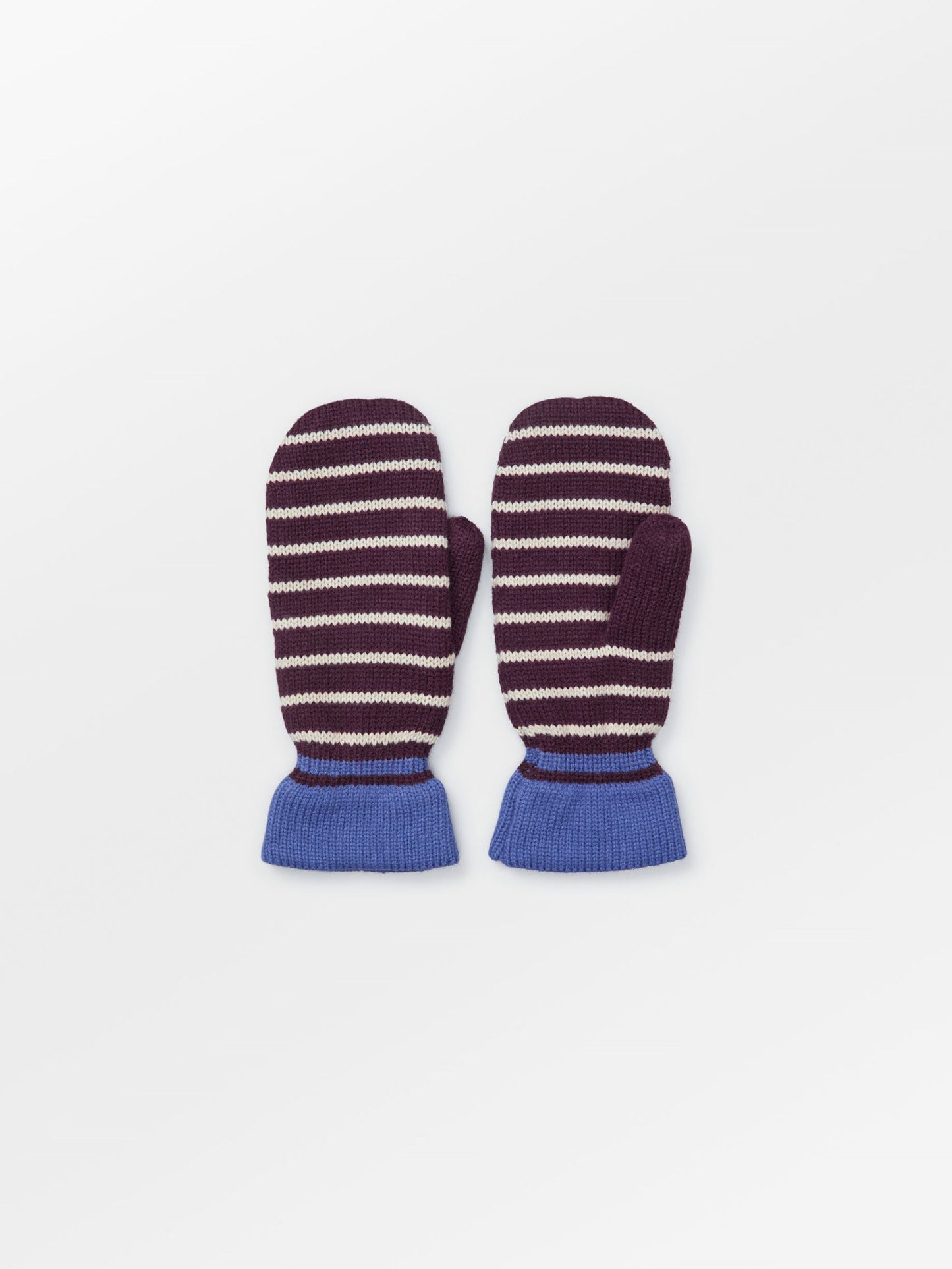 Thin Striped Emerald Mittens Clothing BeckSöndergaard.no