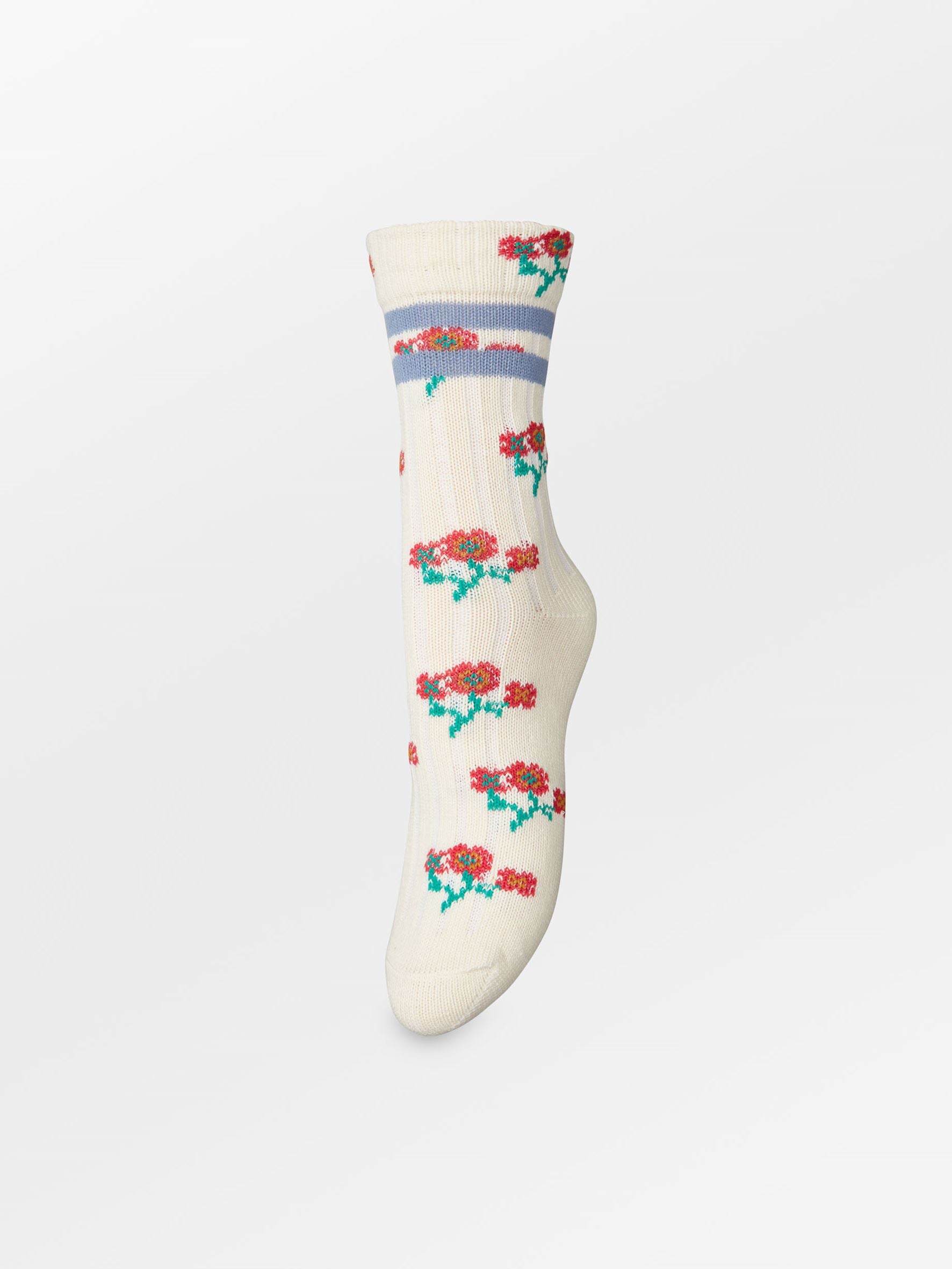 Becksöndergaard, Flotile Cotta Sock - Birch White, socks, news, autumn winter 2026