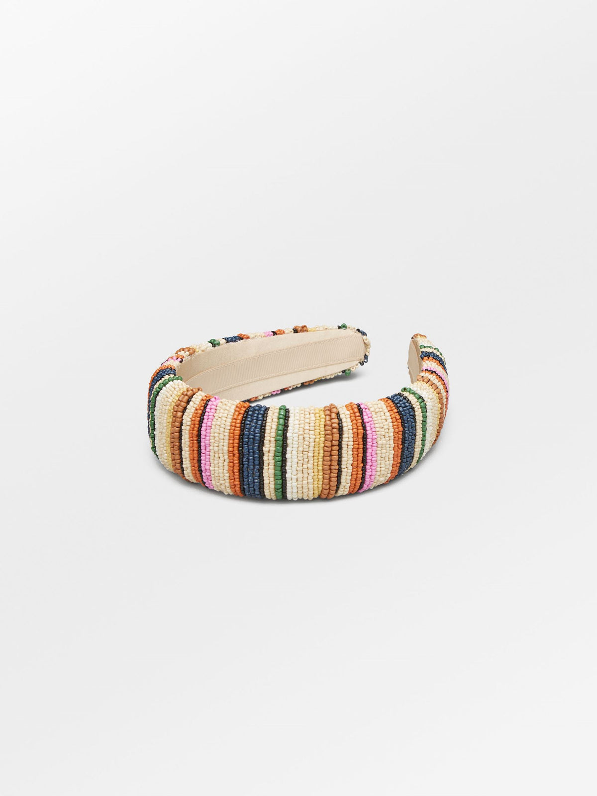 Stripes Wide Beaded Hairbrace OneSize BeckSöndergaard.no