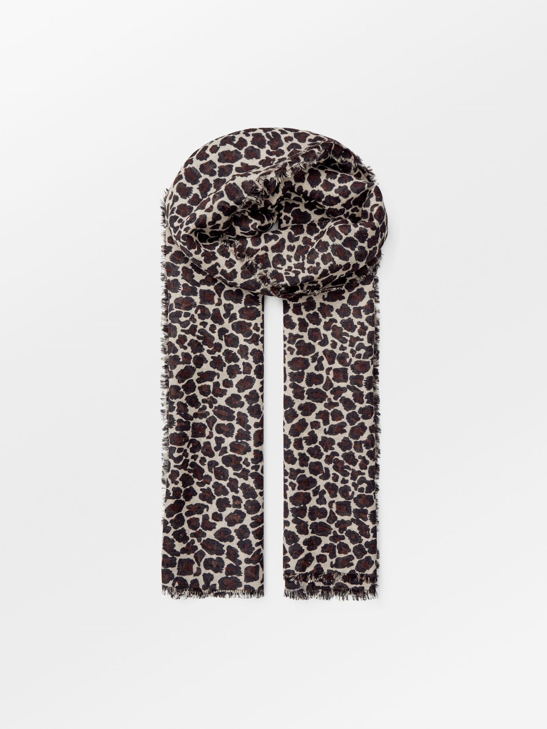 Becksöndergaard, Leopa Woo Scarf - Light Grey, scarves, archive, scarves, archive, black week, black week