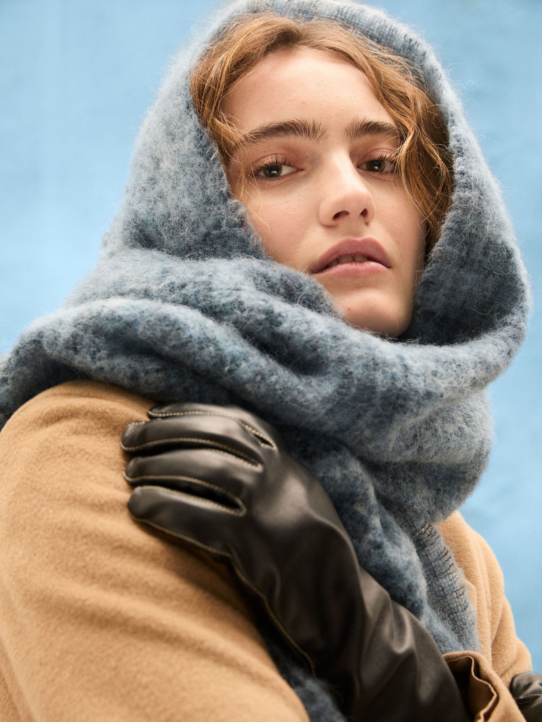 Long Smooth Leather Gloves Gloves BeckSöndergaard.no