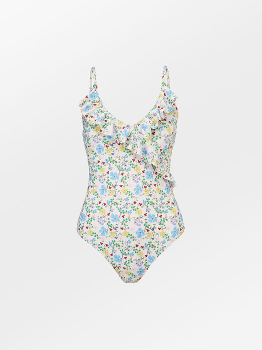 Ireni Bly Frill Swimsuit Clothing   BeckSöndergaard.no