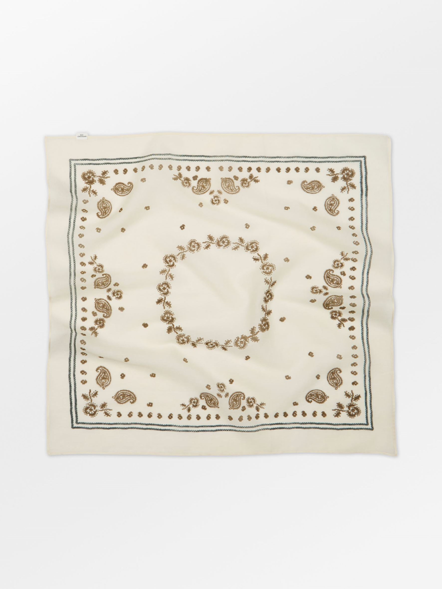 Bloom Paisley Cotta Scarf OneSize BeckSöndergaard.no