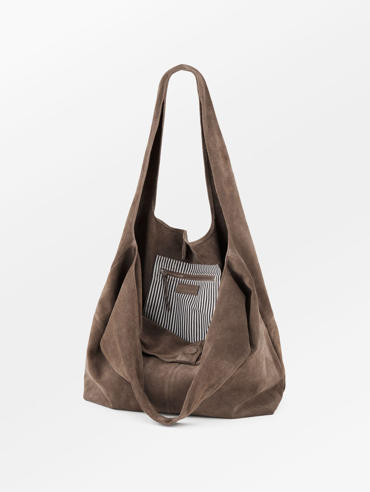 Suede Dalliea Shopper Bag - Light Brown OneSize BeckSöndergaard.no