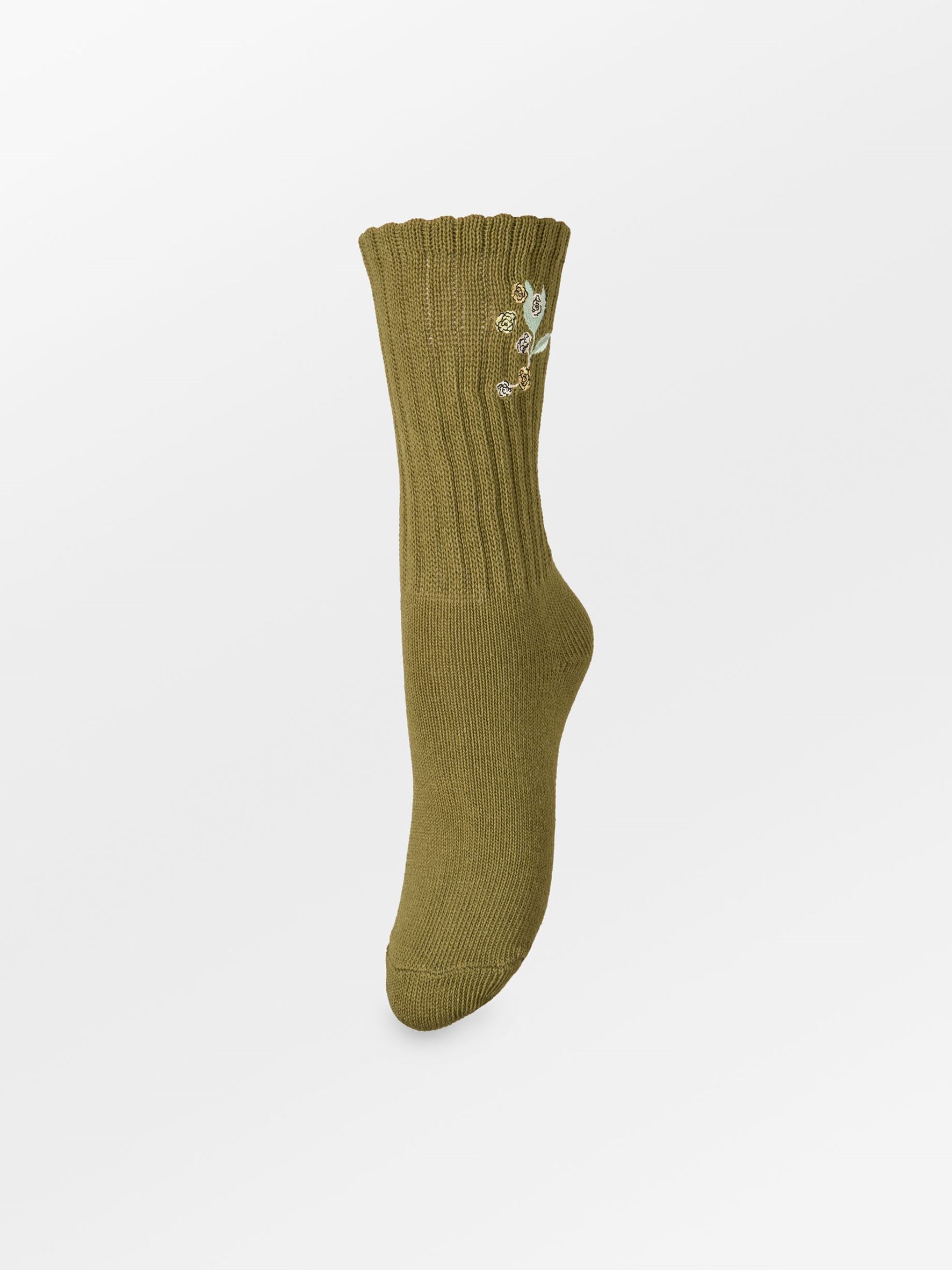 Becksöndergaard, Rosy Cotta Sock - Woodbine Green, socks, mid season sale, mid season sale, socks, black week, black week