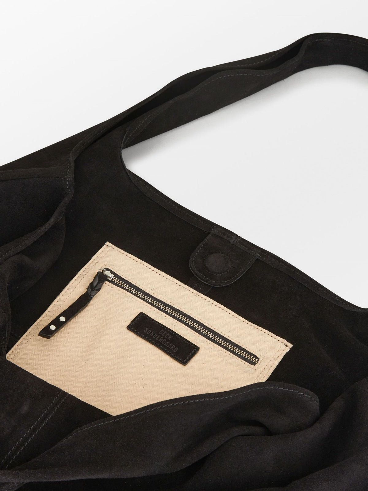 Suede Dalliea Shopper Bag - Black OneSize BeckSöndergaard.no