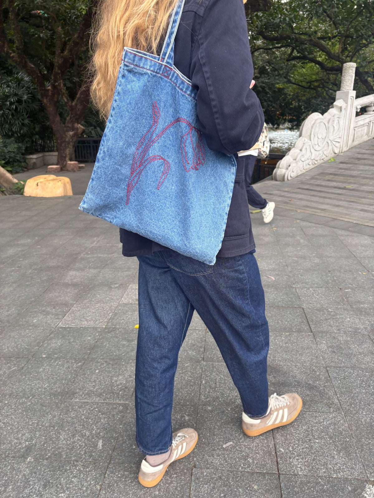 Tulipa Denima Tote Bag OneSize BeckSöndergaard.no