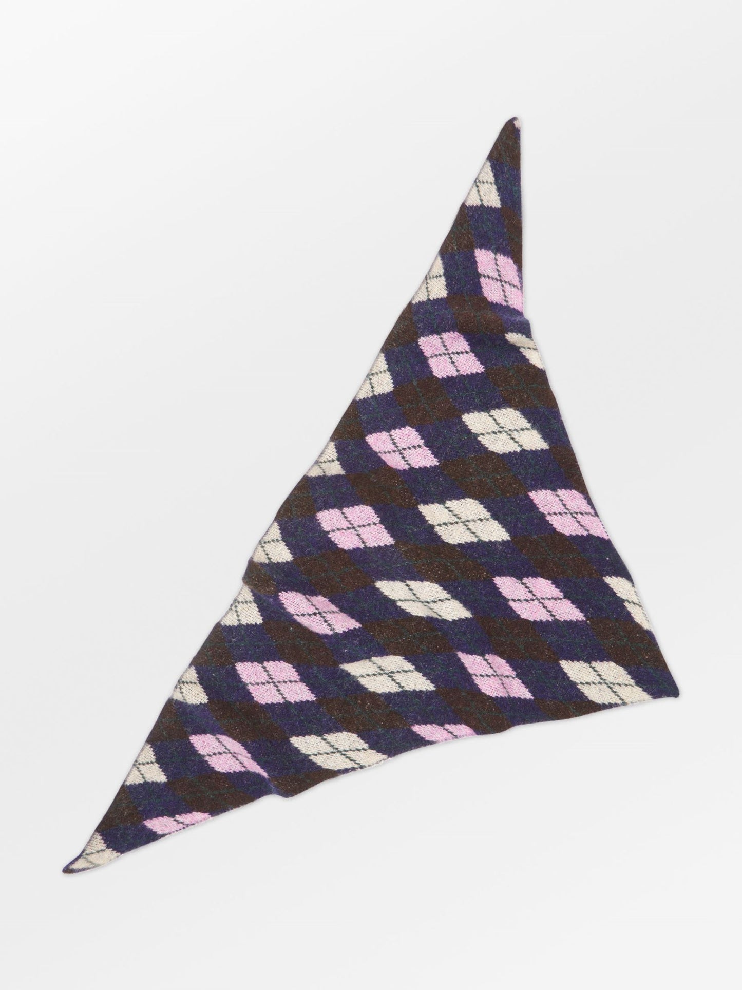 Argyle Triangle Scarf OneSize BeckSöndergaard.no