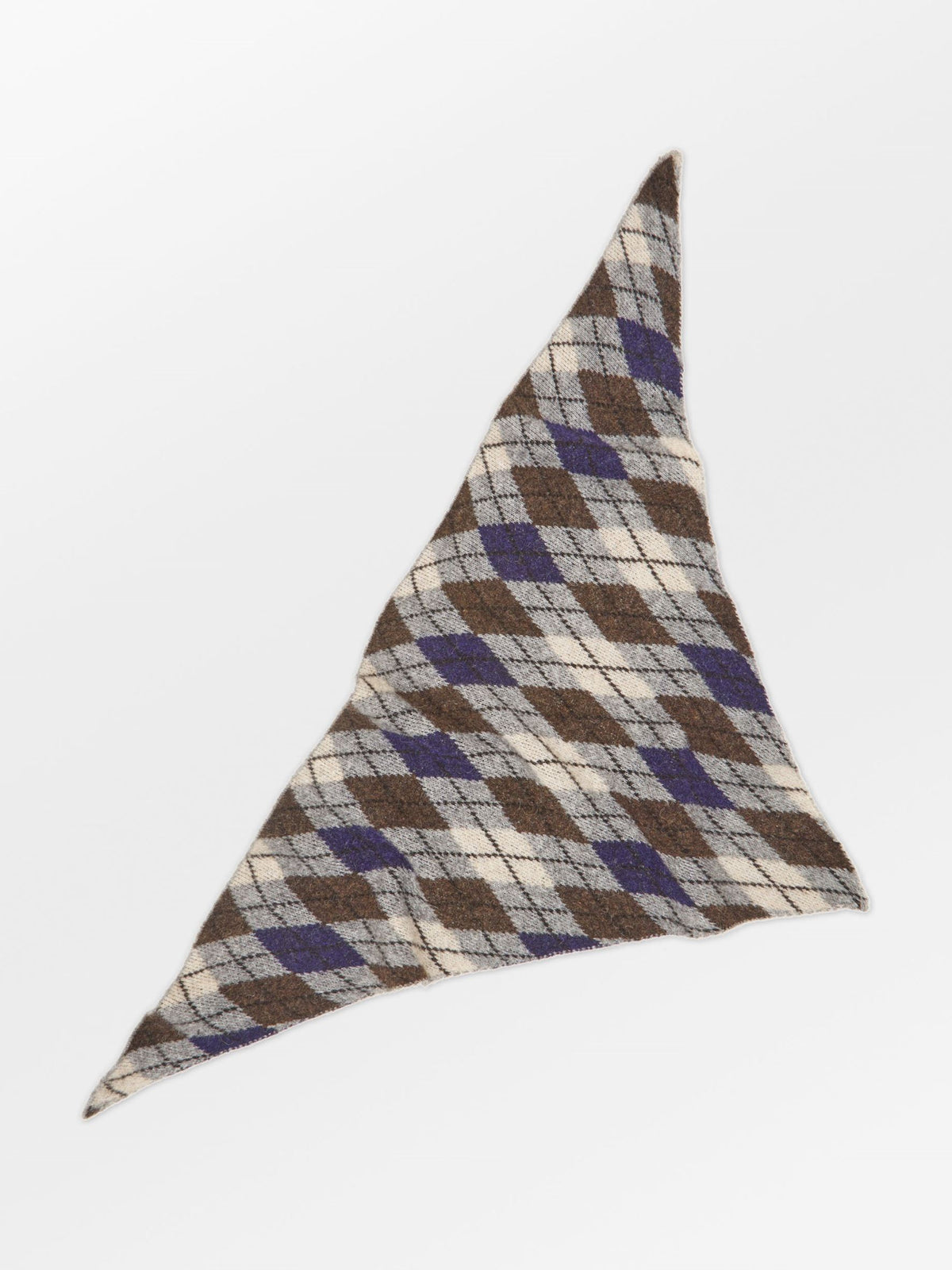 Argyle Triangle Scarf OneSize BeckSöndergaard.no