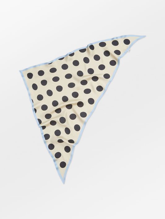 Becksöndergaard, Maxi Polka Triangle Sia Scarf - Birch White, scarves, scarves, scarves, scarves, gifts