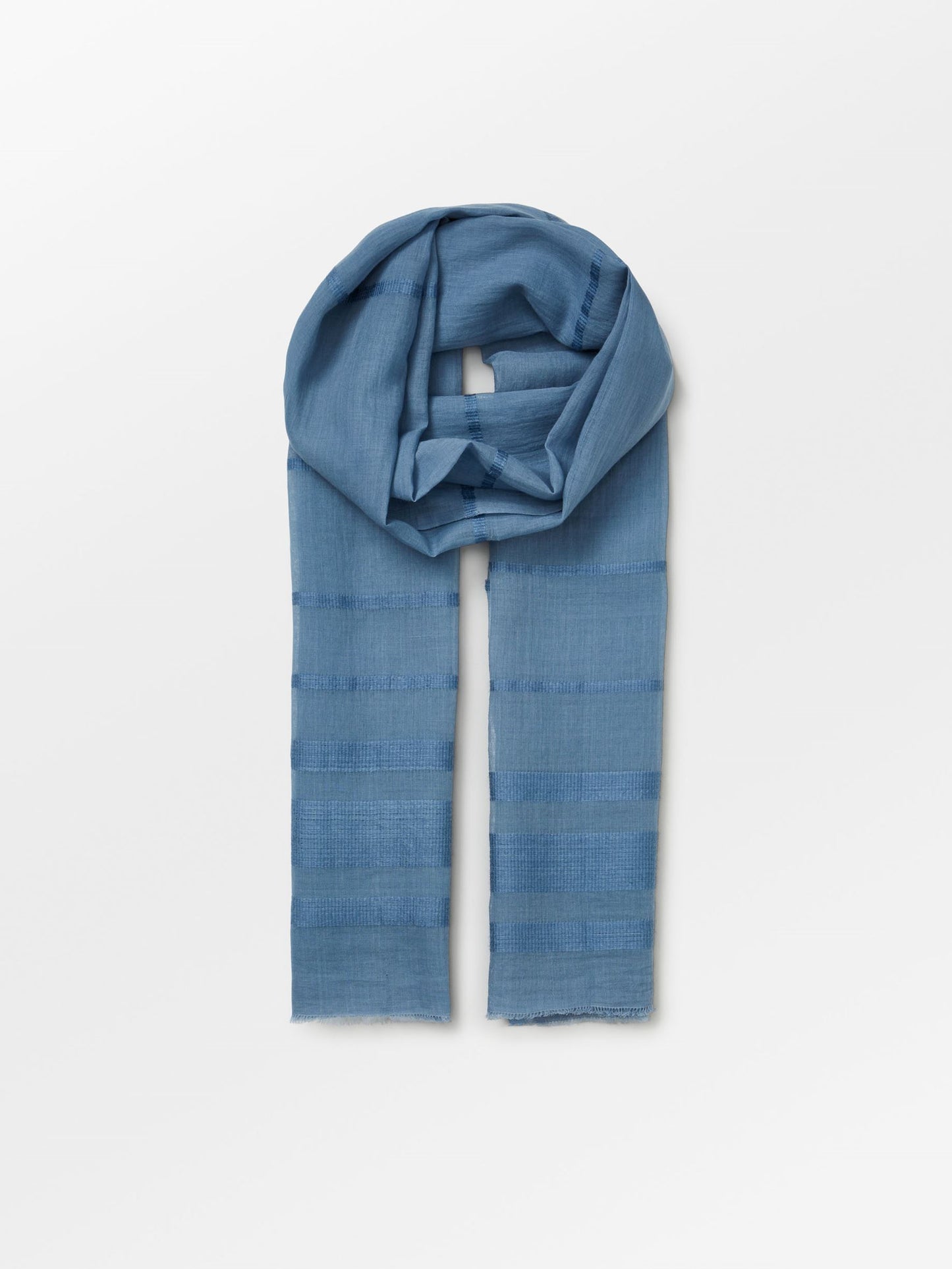 Milena Cowo Scarf - Blue OneSize   BeckSöndergaard.no