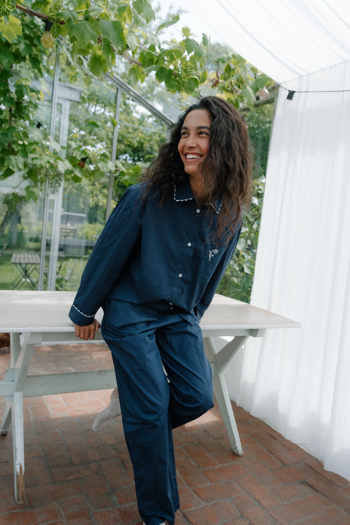 Scallop Pyjamas Shirt Clothing BeckSöndergaard.no