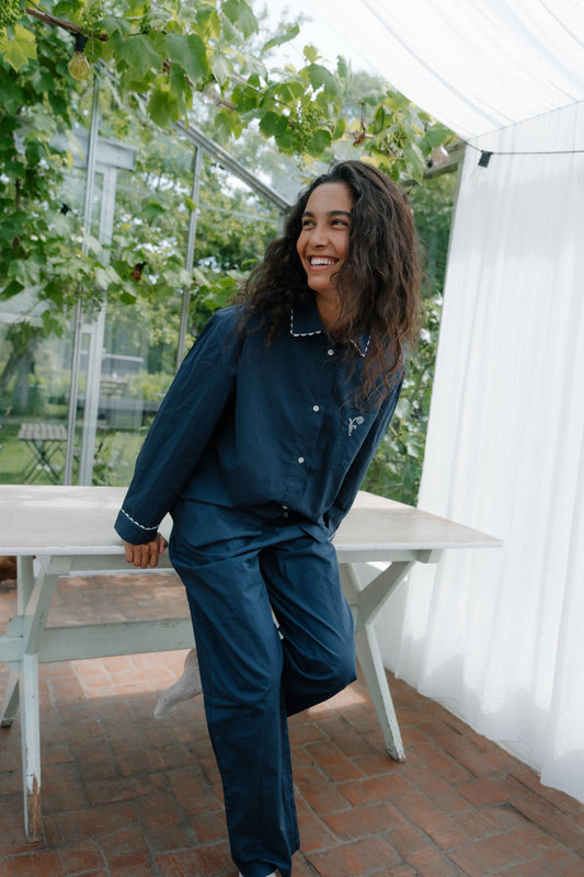 Scallop Pyjamas Shirt Clothing BeckSöndergaard.no