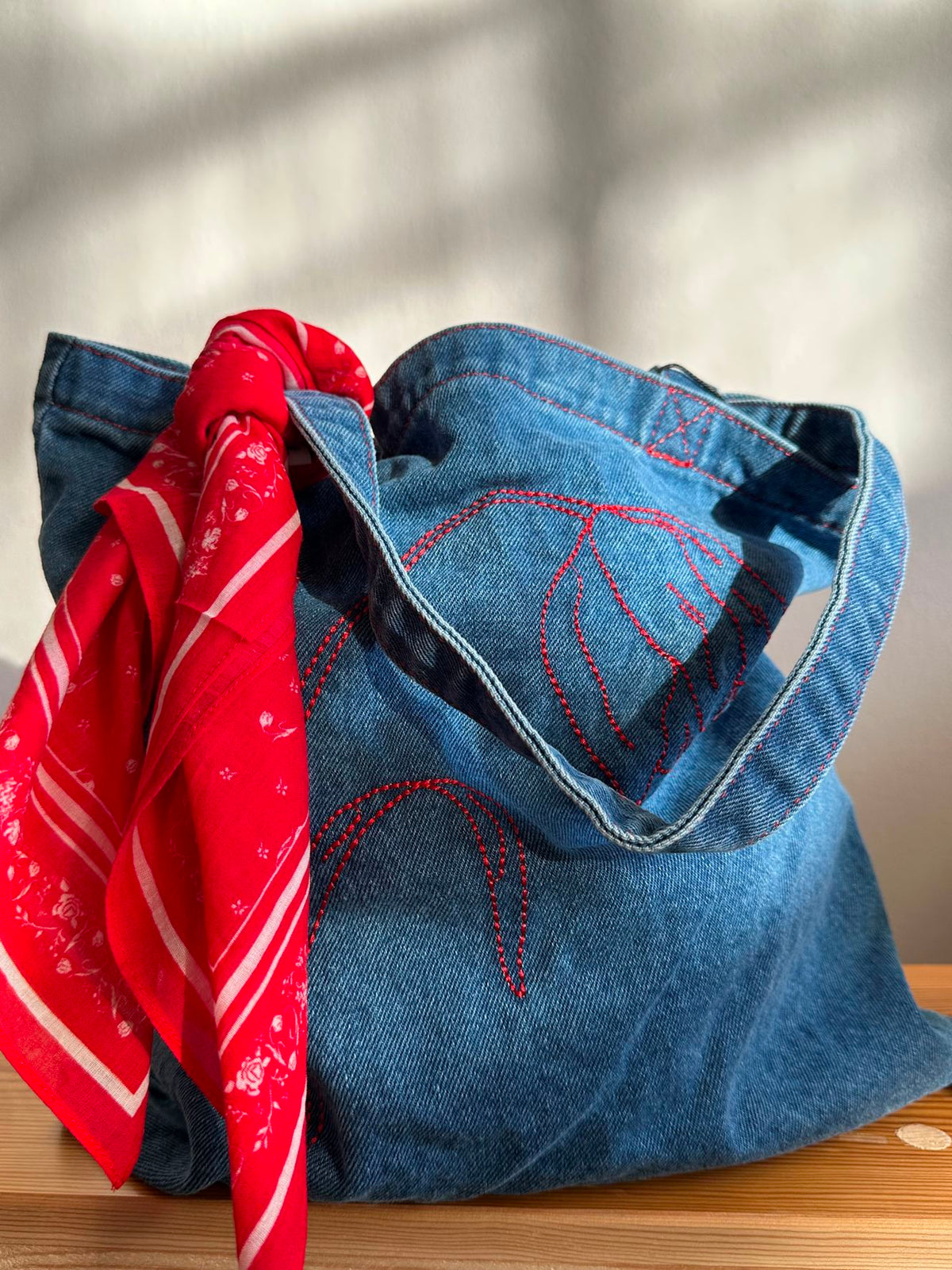 Tulipa Denima Tote Bag OneSize BeckSöndergaard.no