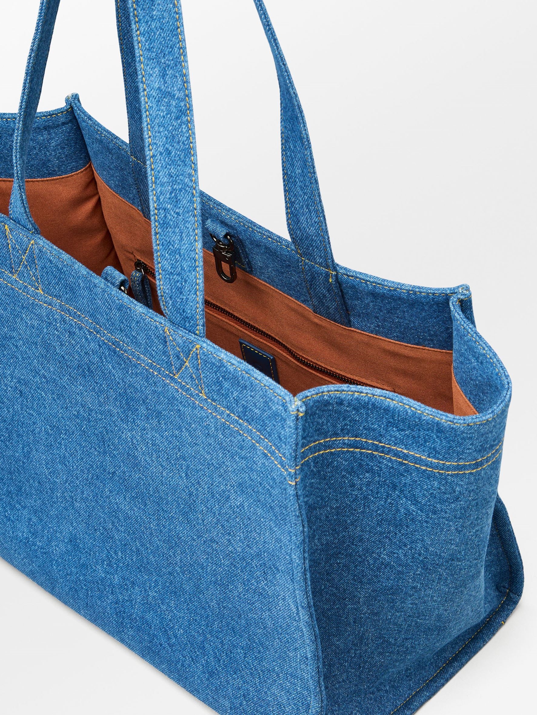 Denima Lily Small Shopper Bag - Blue OneSize   BeckSöndergaard.no