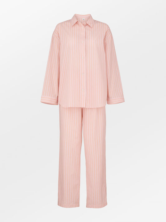 Stripel Pyjamas Set - Pink Clothing   BeckSöndergaard.no