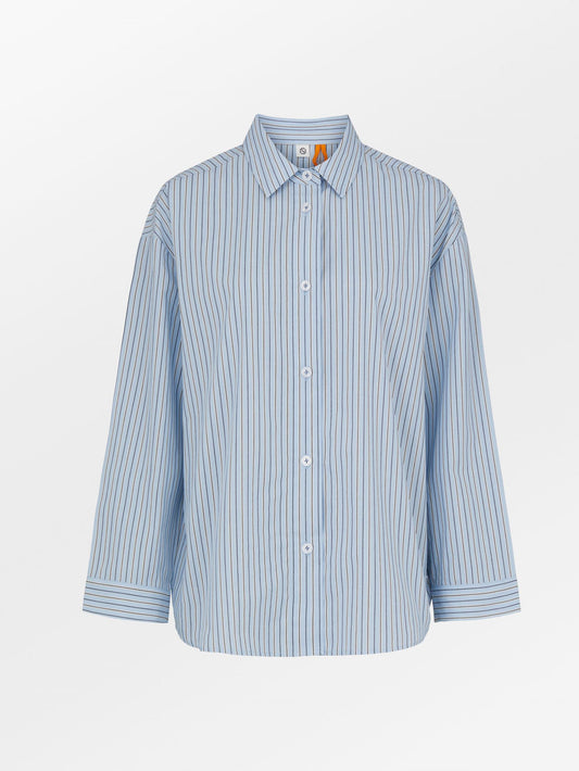 Stripel Wide Shirt - Blue Sky Clothing   BeckSöndergaard.no