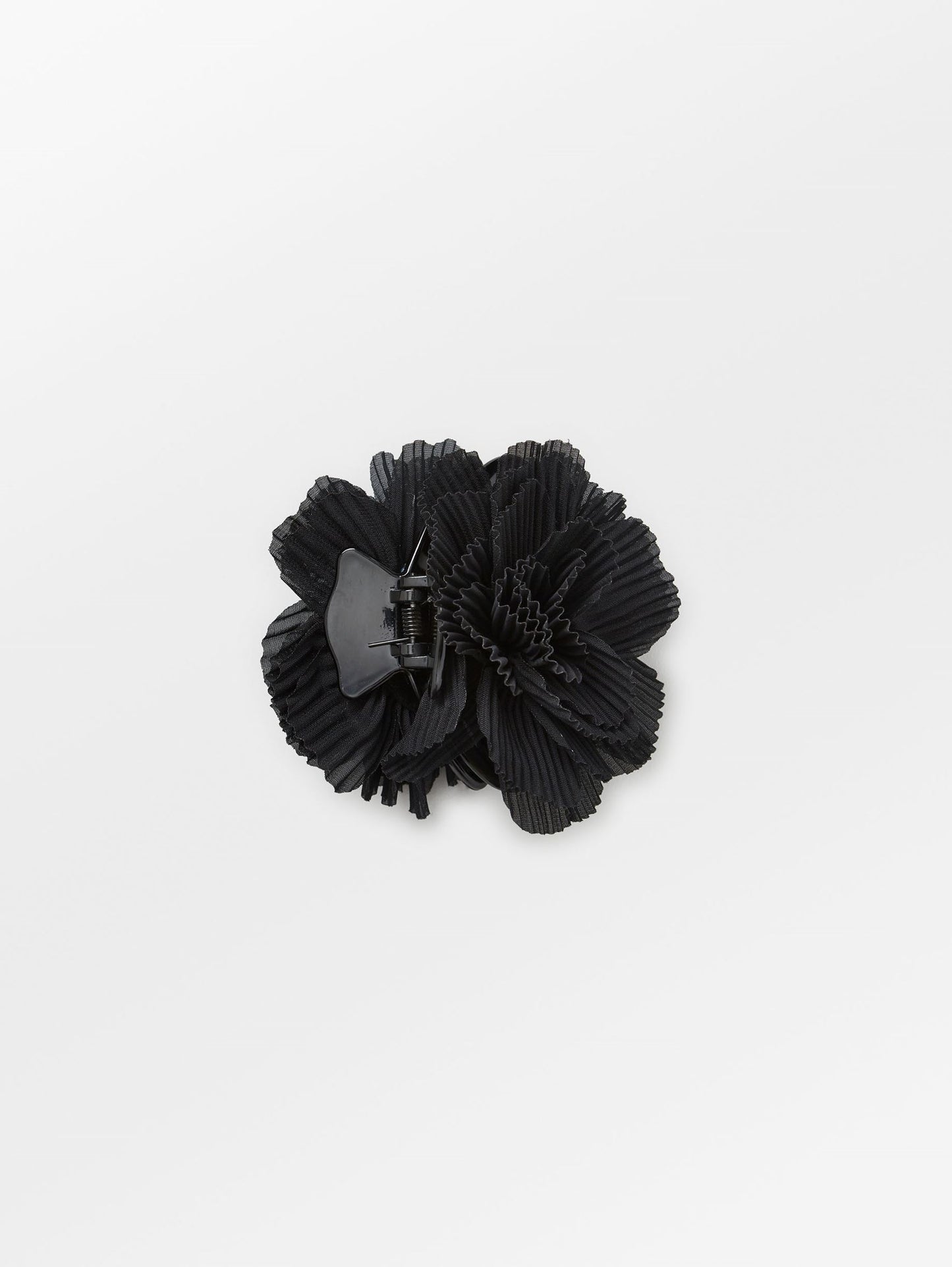 Plissé Flower Hair Claw - Black OneSize   BeckSöndergaard.no