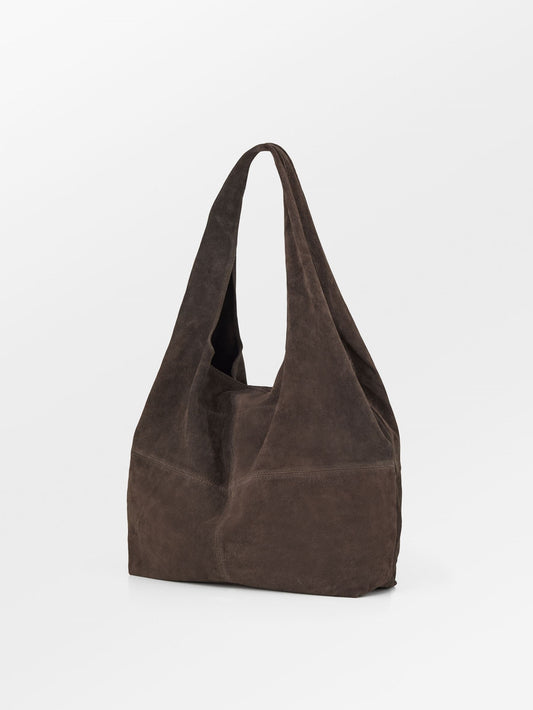 Suede Dalliea Shopper Bag - Dark Brown OneSize   BeckSöndergaard.no