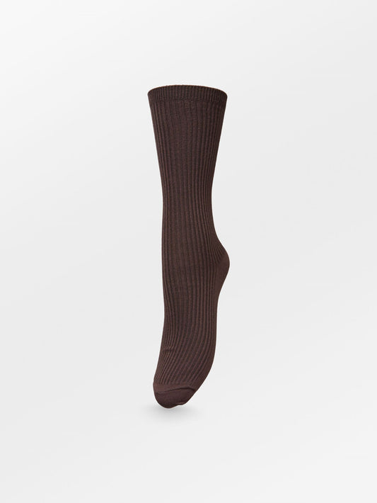 Telma Solid Sock - Dark Brown Socks   BeckSöndergaard.no
