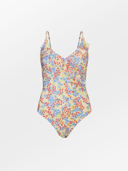 Oline Bly Frill Swimsuit Clothing   BeckSöndergaard.no