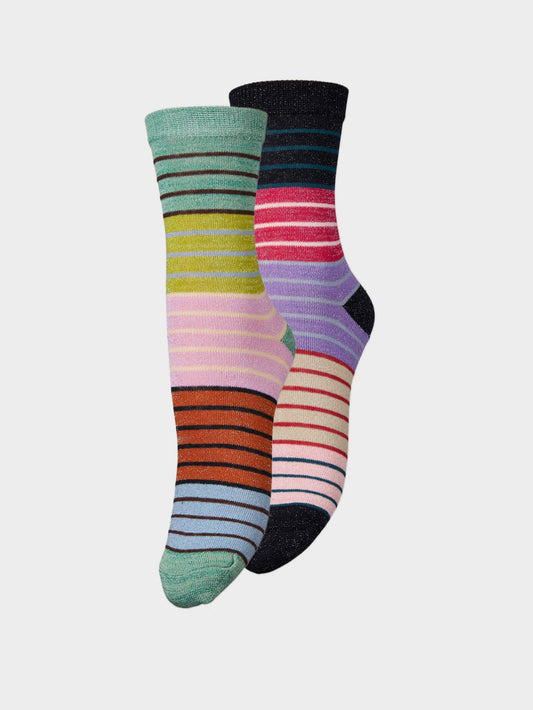Tippa Stripe Sock 2 Pack Socks   BeckSöndergaard.no