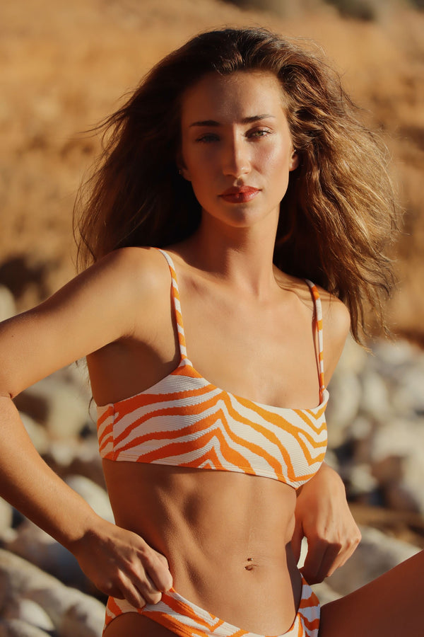 Becksöndergaard, Zecora Ezra Bikini Top - Persimmon Orange, sale, sale