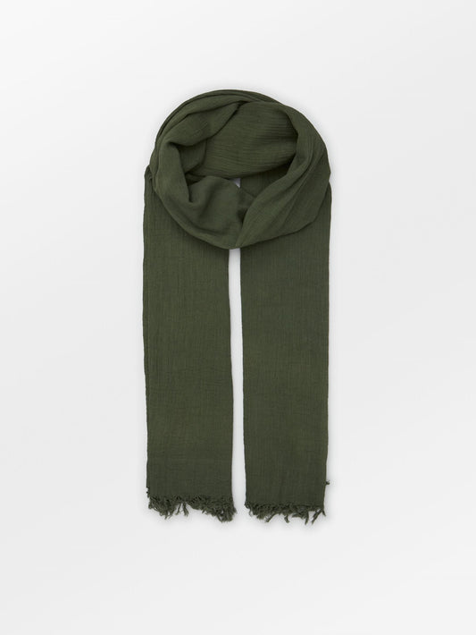 Becksöndergaard, Solid Ilona Scarf - Army Green, scarves, scarves
