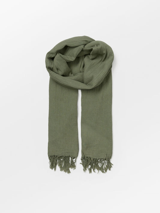 Becksöndergaard, Solid Ilona Scarf - Dusty Olive, scarves, scarves