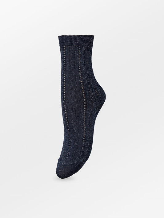 Becksöndergaard, Glitter Drake Sock - Maritime Blue, socks, archive, socks
