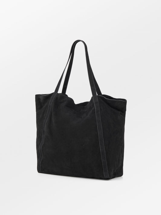 Suede Eden Shopper Bag - Black OneSize   BeckSöndergaard.no
