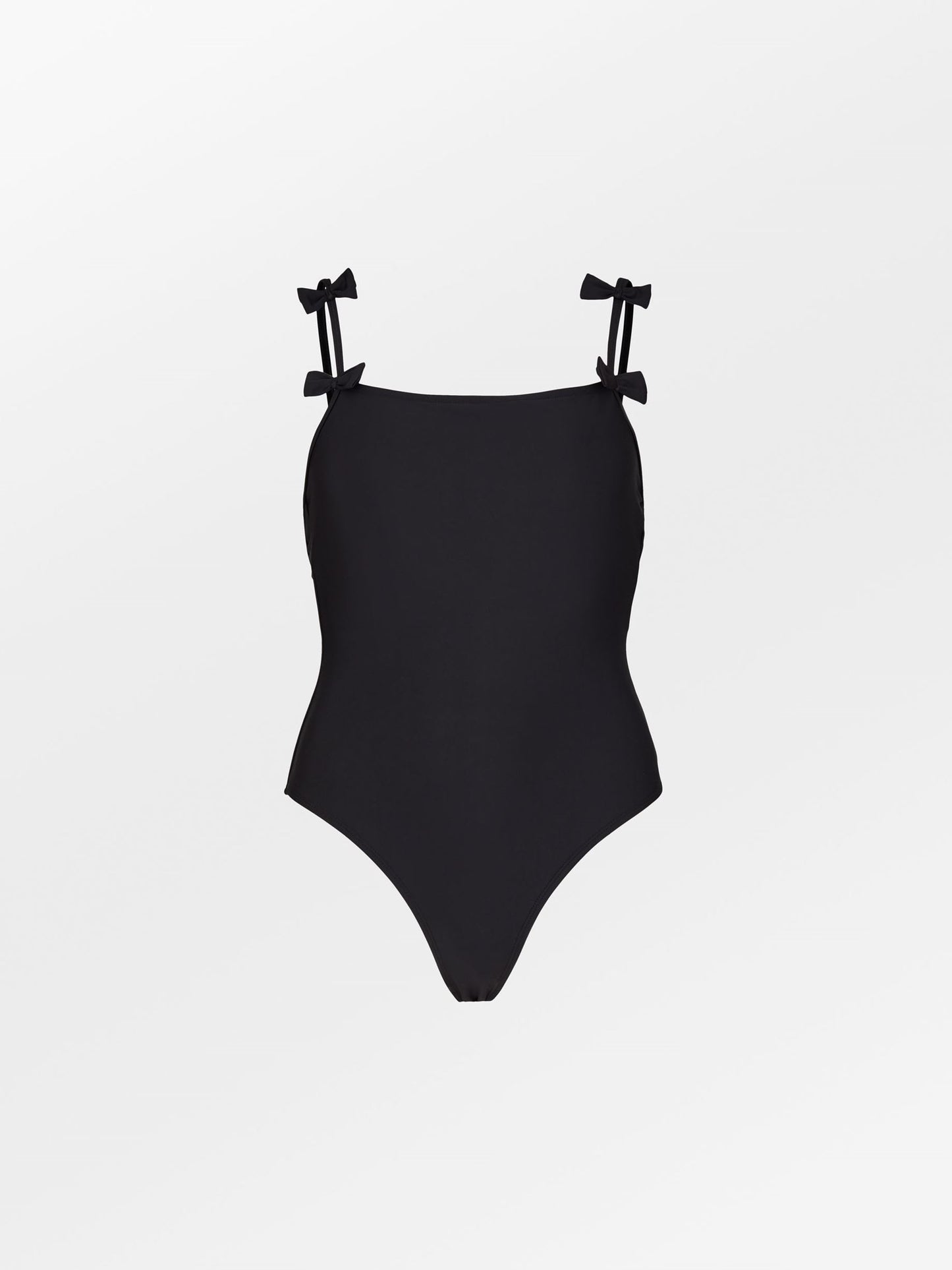 Solid Bow Euna Swimsuit - Black Clothing   BeckSöndergaard.no